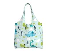 XTUAG Different Types Of Lizard Canvas Bag Bag Handbag Eco-Friendly Reusable Groceryshopping Bags For Women Girls, Dinosaur Pattern, One Size