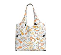 XTUAG Different Types Of Lizard Canvas Bag Bag Handbag Eco-Friendly Reusable Groceryshopping Bags For Women Girls, Dog, One Size