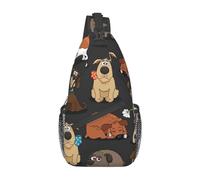 XTUAG Different Types Of Lizard Unisex Crossbody Backpack Travel Hiking Casual Chest Bags Lightweight Fashion, Dog Corgi, One Size