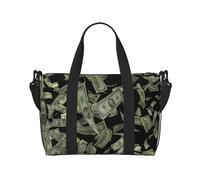 XTUAG Dollar Sign Money Printingtravel Gym Bag For Tote Bag Carry On Luggage Sport Duffle, Black, RXZER23