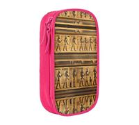 XTUAG Egypt Hieroglyphics Large Capacity Double Layer Student Pen Caseback To School Supplies Forteen