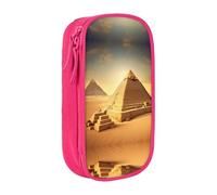 XTUAG Egyptian Pyramid In Desert Large Capacity Double Layer Student Pen Caseback To School Supplies Forteen