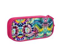 XTUAG Exotic Tribe Tie Dye Style Large Capacity Double Layer Student Pen Caseback To School Supplies Forteen