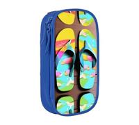 XTUAG Flops Slippers Art Sandals Large Capacity Double Layer Student Pen Caseback For School Supplies Fifteen