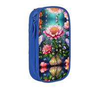 XTUAG Flower Diamond Painting Large Capacity Double Layer Student Pen Caseback To School Supplies Forteen