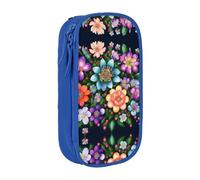 XTUAG Flower Diamond Paintings Large Capacity Double Layer Student Pen Caseback To School Supplies Forteen, Blue, RXZER23
