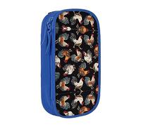 XTUAG French Roosters Large Capacity Double Layer Student Pen Caseback To School Supplies Forteen