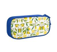 XTUAG Fresh Tropical Lemons Large Capacity Double Layer Student Pen Caseback To School Supplies Forteen