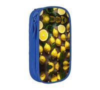 XTUAG Fresh Tropical Lemons Large Capacity Double Layer Student Pen Caseback To School Supplies Forteen