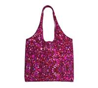 XTUAG Galaxy Canvas Bag Bag Handbag Eco-Friendly Reusable Groceryshopping Bags For Women Girls, Glitter Pattern, One Size
