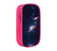 XTUAG Galaxy In The Universe Large Capacity Double Layer Student Pen Caseback To School Supplies Forteen, Pink, RXZER23