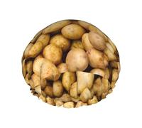 XTUAG Garden Potatoes Shower Cap For Women, Elastic And Reusable,Double Waterproof Layers Bathing Hat