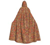 XTUAG Group Of Moroccan Geometric Costume Halloween Hooded Full Length Hooded Cloak Halloween Christmas Fancy Cape Costumes