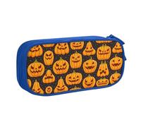 XTUAG Halloween Pumpkin Models Large Capacity Double Layer Student Pen Caseback For School Supplies Fifteen