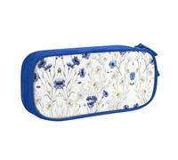 XTUAG Hand Drawn Flower Large Capacity Double Layer Student Pen Caseback To School Supplies Forteen