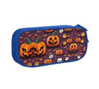 XTUAG Happy-Halloween-Day Trick-Or-Treat Large Capacity Double Layer Student Pen Caseback To School Supplies Forteen