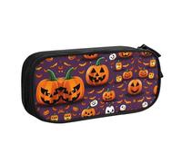 XTUAG Happy-Halloween-Day Trick-Or-Treat Large Capacity Double Layer Student Pen Caseback To School Supplies Forteen