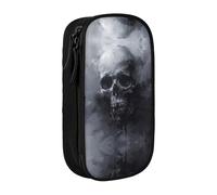 XTUAG Horror Ghost Skull Large Capacity Double Layer Student Pen Caseback To School Supplies Forteen
