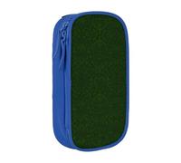 XTUAG Hunter Green Floral Petals Pattern Large Capacity Double Layer Student Pen Caseback To School Supplies Forteen