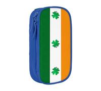 XTUAG Irish Flag Large Capacity Double Layer Student Pen Caseback To School Supplies Forteen