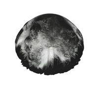 XTUAG Pawprint Shower Cap For Women, Elastic And Reusable,Double Waterproof Layers Bathing Hat