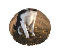 XTUAG Puppies Dog Shower Cap For Women, Elastic And Reusable,Double Waterproof Layers Bathing Hat