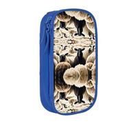 XTUAG Sheep And Lambs Large Capacity Double Layer Student Pen Caseback To School Supplies Forteen