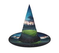 XTUAG Stadium Football Arena Sports Printing Halloween Witches Hats Witch Hat Adult Halloween Cosplay Party