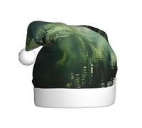 XTUAG Willow Tree Printing Christmas Hat Santa Hat With Xmas New Year Party Headwear