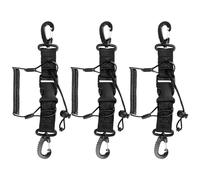 XTUDOU Diving Lanyard Buckle, Pack of 3 Spiral Cable, PU+PP Webbing, 150 cm Extendable, for Diving, Snorkelling, Climbing, Underwater Camera, Lanyard Buckle Diving
