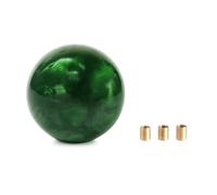 Xtufxkch Gear Stick Knob for Most Cars Interior Accessories Racing Marble Style Round Ball Gear Shift Knob with 3 Adapters(Bottle Green)