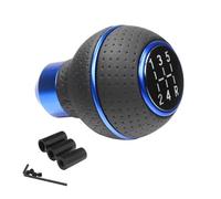 Xtufxkch Gear Stick Knob for Most Manual Cars Trucks SUV Vehicle 5 Speed Shift Knob Gear Stick Leather Shifter Lever Shifting Transmission(Blue Ring)