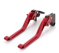 Xtufxkch Motorcycle Brake Clutch Levers for Yfs 200 for Blaster 1990-2002 Adjustable 3D Motorcycle Brake Clutch Lever Aluminum Motorbike(Long Red)