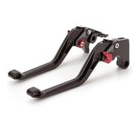 Xtufxkch Motorcycle Brake Clutch Levers for Yfs 200 for Blaster 1990-2002 Adjustable 3D Motorcycle Brake Clutch Lever Aluminum Motorbike(Long Black)