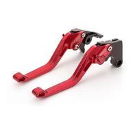 Xtufxkch Motorcycle Brake Clutch Levers for Yfs 200 for Blaster 1990-2002 Adjustable 3D Motorcycle Brake Clutch Lever Aluminum Motorbike(Short Red)