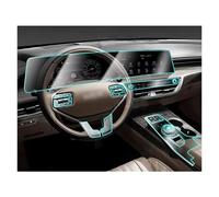 Xtufxkch Navigation Screen Protector For KIA K8 2022 2023 Car Gearbox Panel Film Dashboard Protective Sticker Interior Anti-Scratch Accessories(LHD)