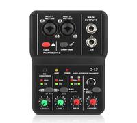 XTUGA Audio Interface, Computer Audio Interfaces for Recording Music XLR with 3.55m Microphone Jack, USB Audio Interface for PC, Studio, Ultra-low Latency Plug&Play, Q-12