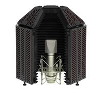 XTUGA Microphone Isolation Shield, Foldable Vocal Booth, Professional Soundproof Booth for Condenser Microphone Recording Studio Equipment