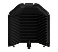 XTUGA Recording Microphone Isolation Shield with Pop Filter,High Density Absorbent Foam to Filter Vocal,Top Enclosed Foldable Soundproof Cover for Condenser Microphone Recording Equipment