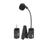 XTUGA Wireless Saxophone Microphone System 2.4G Rechargeable Clip-On Wireless Instrument Microphone, Trumpet, Trombone Brass, 6 Hours Battery (KX-721)
