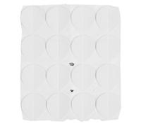 XTUJGJKV 16 Pairs Shoe Sole Repair Patch, Rubber Slip Resistant Heel Side Worn Repair Kit, Self Adhesive Wearproof Heel Repair Sticker for All Shoes with Arch Support (White)