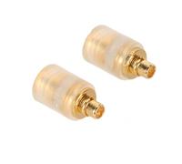 XTUJGJKV 2pcs MMCX Cable Adapter for IE300 IE600 IE900 N30 N40 N5005, MMCX Female Headphone Connector with Premium ABS and Silver Tin Wire for DIY HiFi Audio (Transparent)