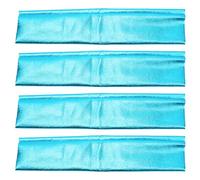 XTUJGJKV 4PCS RC Shock Absorber Cover, Universal Breathable Polyester Dust Cover for 1/8 RC Car, Lightweight Protective Sleeves with High Heat Dissipation for SC8 AE XRAY LOSI (Blue)