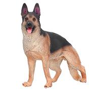 XTUJGJKV German Shepherd Dog Figurine, Simulation Dog Model Toy, Lifelike German Shepherd Educational Figurine with Realistic Details for Kids Learning and Room Decoration