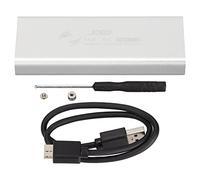 XTUJGJKV mSATA to USB 3.0 SSD Enclosure Adapter, External SSD Enclosure with 6Gbps Transfer Rate, Aluminum Alloy Case for 30x30mm or 30x50mm mSATA SSD, Plug and Play for PC Mac