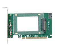 XTUJGJKV ST518 PCI E X16 U.2 SFF 8639 Adapter Card, NVMe SSD Expansion Card, High Speed 32GT/S Transmission for 2.5 Inch SSD, Compatible with/Linux Systems