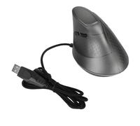 XTUJGJKV Wired Vertical Mouse, Ergonomic Optical Mouse with 7 Programmable Buttons, RGB Lighting 11 Modes, Adjustable DPI up to 7200, Macro Programming Mouse for Gaming and Office Work (Grey)