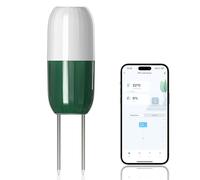 Xtusen Moisture Meter Plants, Soil Meter, Wireless WiFi Soil Moisture Sensor, 2-in-1 Soil Moisture Meter, WiFi, Garden, Lawn