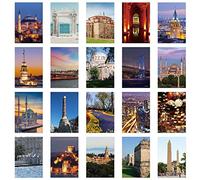 xtvinvm Istanbul Turkey Europe Travel Postcards from Around the World Vintage Postcard Pack for Mailing Business Christmas Holiday Birthday Postcards with Mailing Side Set of 20