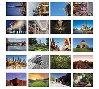 xtvinvm Melbourne Australia Travel Postcards from Around the World Vintage Postcard Pack for Mailing Business Christmas Holiday Birthday Postcards with Mailing Side Set of 20